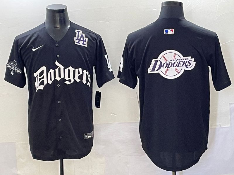 Men 2025 Los Angeles Dodgers Blank Black Seventh generation Joint Name Nike MLB Jersey style 41->houston astros->MLB Jersey